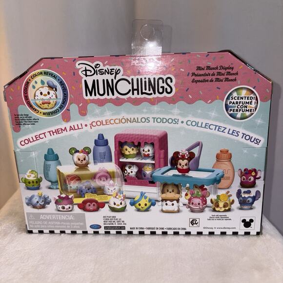 Disney Munchlings Mini Munch Green Display Scented Figures 7 Pcs Series 1 NEW - Picture 5 of 6